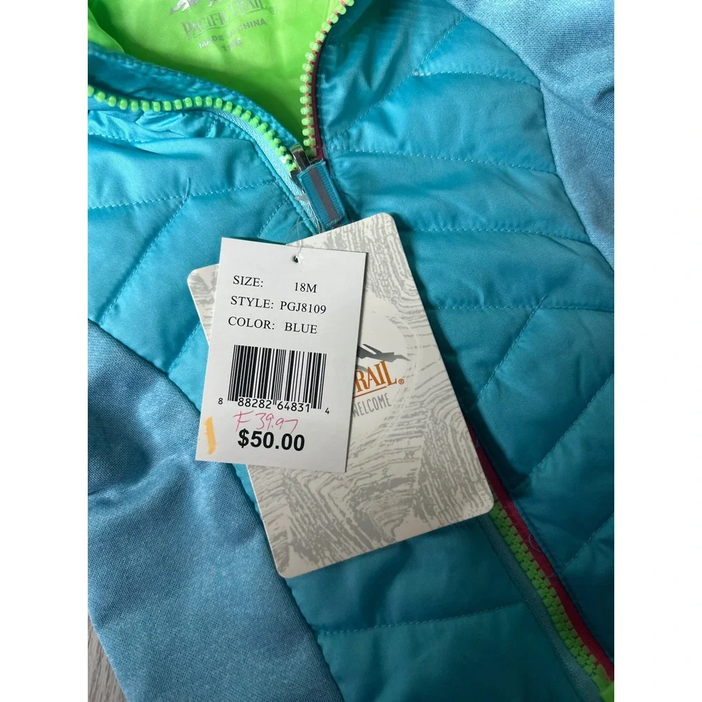 Pacific‎ Trail Baby 18M Blue Puffer Hooded Jacket